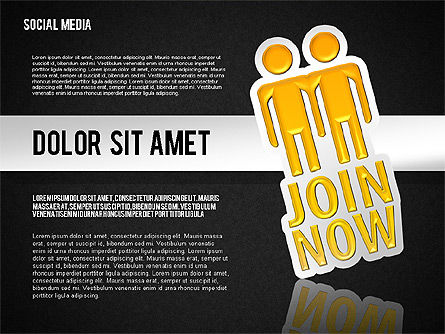 Kotak Alat Media Sosial, Slide 11, 01635, Bentuk — PoweredTemplate.com