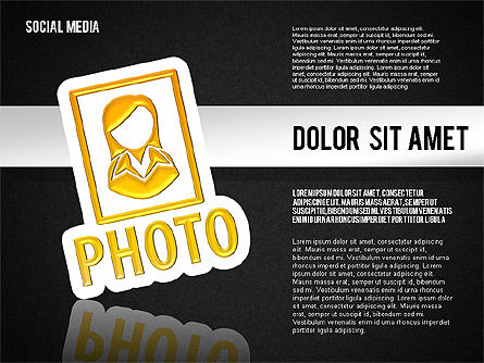 ソーシャルメディアツールボックス, スライド 12, 01635, 図形 — PoweredTemplate.com