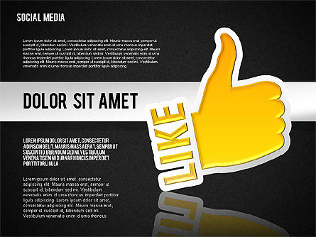Kotak Alat Media Sosial, Slide 13, 01635, Bentuk — PoweredTemplate.com