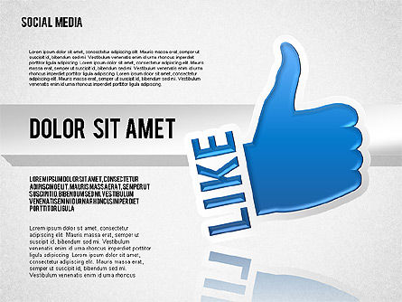 Kotak Alat Media Sosial, Slide 5, 01635, Bentuk — PoweredTemplate.com