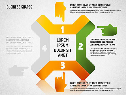 Formas paso a paso, Diapositiva 13, 01636, Diagramas de la etapa — PoweredTemplate.com
