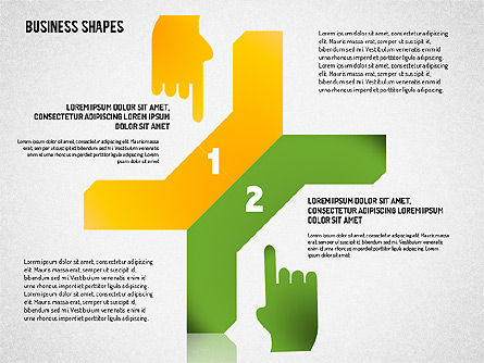 Stepwise Shapes, Slide 16, 01636, Stage Diagrams — PoweredTemplate.com