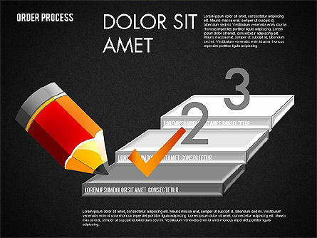 Concepto de finalización de tareas, Diapositiva 14, 01641, Diagramas de la etapa — PoweredTemplate.com