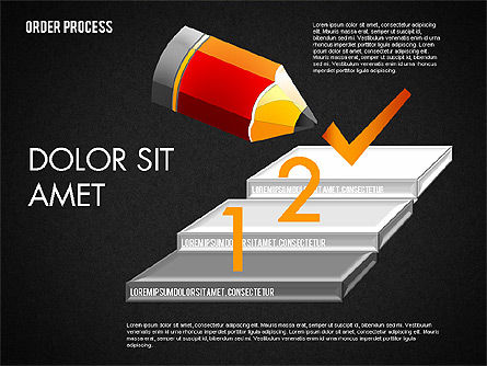 Concepto de finalización de tareas, Diapositiva 16, 01641, Diagramas de la etapa — PoweredTemplate.com