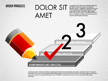 Concept d'achèvement des tâches, Diapositive 6, 01641, Schémas d'étapes — PoweredTemplate.com