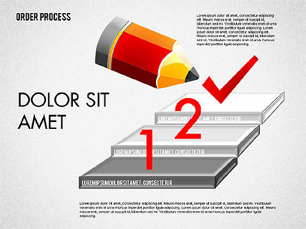 Concept d'achèvement des tâches, Diapositive 8, 01641, Schémas d'étapes — PoweredTemplate.com