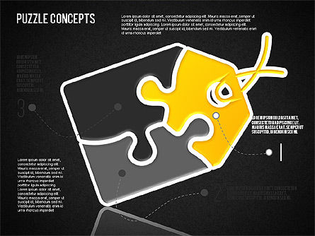 Concept de puzzle, Diapositive 13, 01642, Schémas puzzle — PoweredTemplate.com