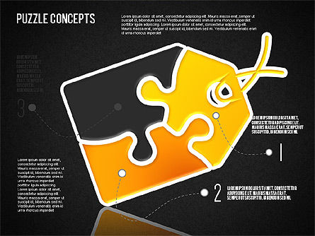 Concept de puzzle, Diapositive 14, 01642, Schémas puzzle — PoweredTemplate.com