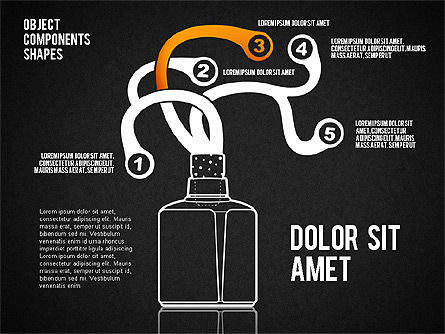 Diagram Komponen Objek, Slide 12, 01643, Model Bisnis — PoweredTemplate.com