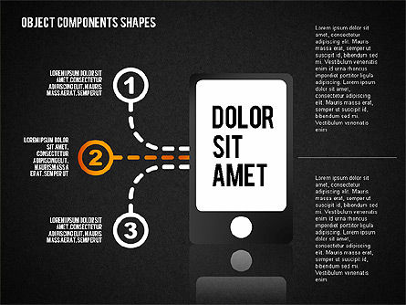 Objects Components Diagram, Slide 16, 01643, Business Models — PoweredTemplate.com