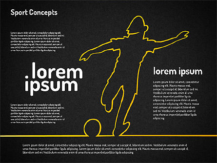 Personnages sportifs, Diapositive 9, 01644, Formes — PoweredTemplate.com