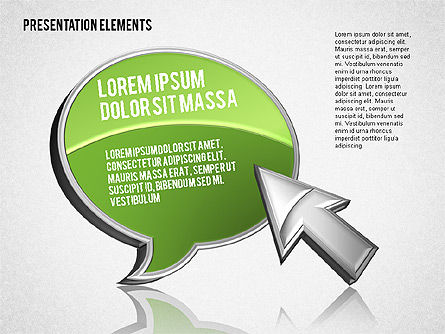 Formas con cursor, Diapositiva 3, 01654, Formas — PoweredTemplate.com