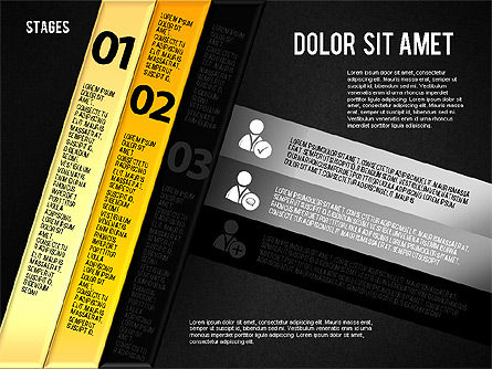 Etapas reflejadas, Diapositiva 10, 01655, Diagramas de la etapa — PoweredTemplate.com