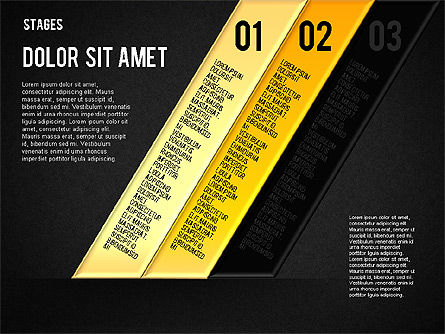 Weerspiegeld stadia, Dia 14, 01655, Stage diagrams — PoweredTemplate.com