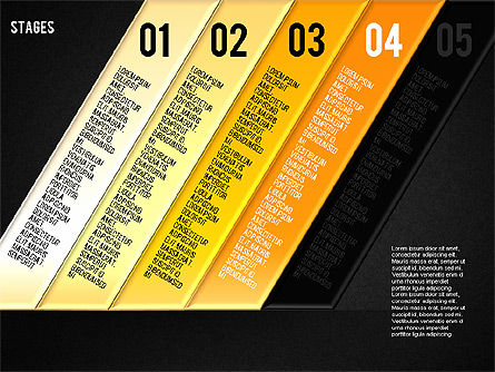 Etapas reflejadas, Diapositiva 19, 01655, Diagramas de la etapa — PoweredTemplate.com