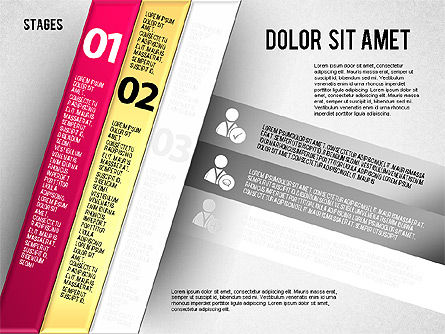 Etapas reflejadas, Diapositiva 2, 01655, Diagramas de la etapa — PoweredTemplate.com