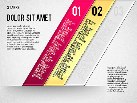 Reflected Stages, Slide 6, 01655, Stage Diagrams — PoweredTemplate.com