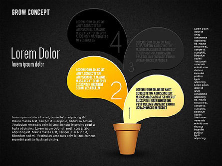 Grow-concept, Dia 10, 01656, Stage diagrams — PoweredTemplate.com
