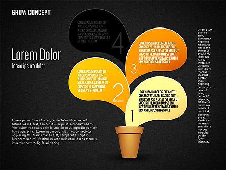 Grow Concept, Slide 11, 01656, Stage Diagrams — PoweredTemplate.com
