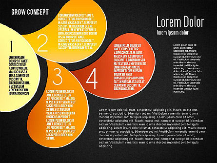 Grow Concept, Slide 13, 01656, Stage Diagrams — PoweredTemplate.com
