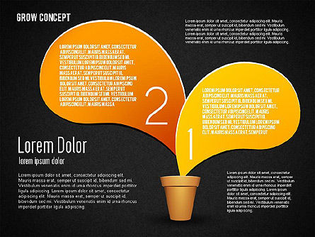 Grow-concept, Dia 14, 01656, Stage diagrams — PoweredTemplate.com