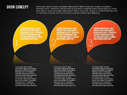 Grow Concept, Slide 15, 01656, Stage Diagrams — PoweredTemplate.com