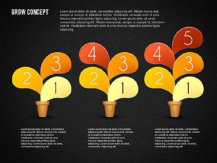 Tumbuh Konsepnya, Slide 16, 01656, Diagram Panggung — PoweredTemplate.com