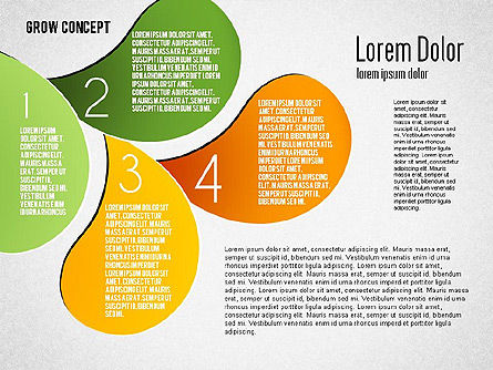 Grow-concept, Dia 5, 01656, Stage diagrams — PoweredTemplate.com