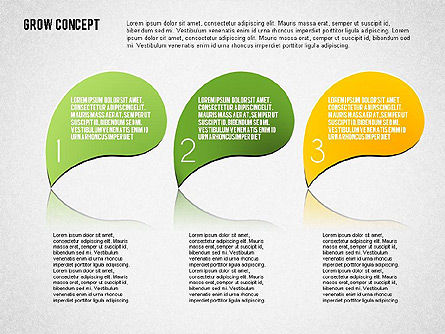 Grow Concept, Slide 7, 01656, Stage Diagrams — PoweredTemplate.com