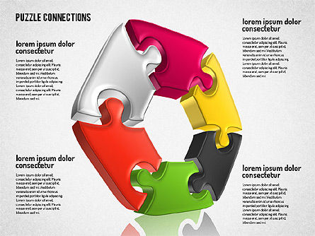 Formes de puzzle 3d, Diapositive 2, 01660, Formes — PoweredTemplate.com