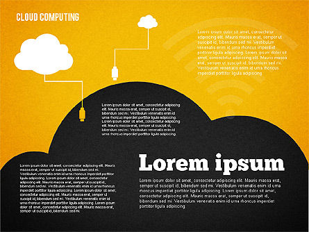 Cloud Distributed Computing Diagram, Slide 11, 01661, Business Models — PoweredTemplate.com