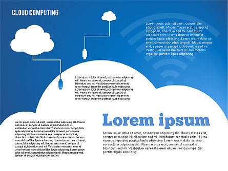 Cloud Distributed Computing Diagram, Slide 3, 01661, Business Models — PoweredTemplate.com