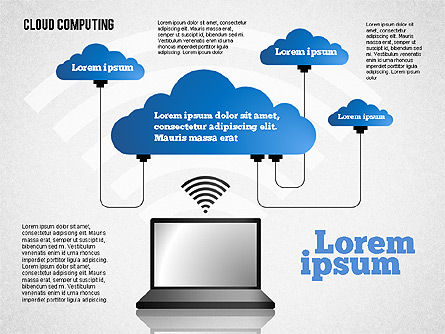 Cloud diagrama de computação distribuída, Deslizar 7, 01661, Modelos de Negócio — PoweredTemplate.com