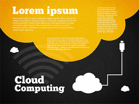Cloud Distributed Computing Diagram, Slide 9, 01661, Business Models — PoweredTemplate.com