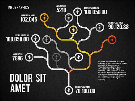 Ensemble de diagrammes, Diapositive 12, 01664, Modèles commerciaux — PoweredTemplate.com