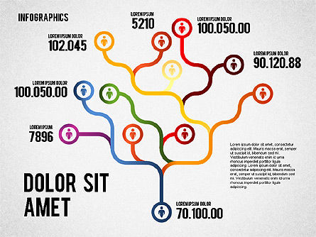 Ensemble de diagrammes, Diapositive 4, 01664, Modèles commerciaux — PoweredTemplate.com
