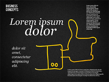 Skizze Stil Formen und Zeichen, Folie 15, 01666, Schablonen — PoweredTemplate.com