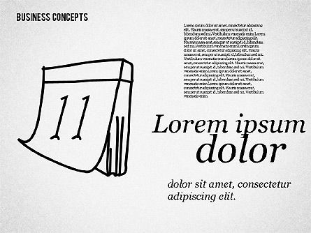 Formes et caractères de style croquis, Diapositive 3, 01666, Formes — PoweredTemplate.com