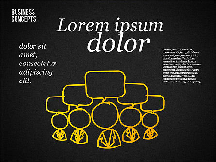 Formes et caractères de style croquis, Diapositive 9, 01666, Formes — PoweredTemplate.com