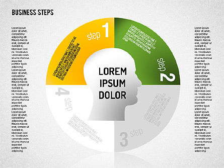 Decision Making Steps, Slide 2, 01667, Stage Diagrams — PoweredTemplate.com