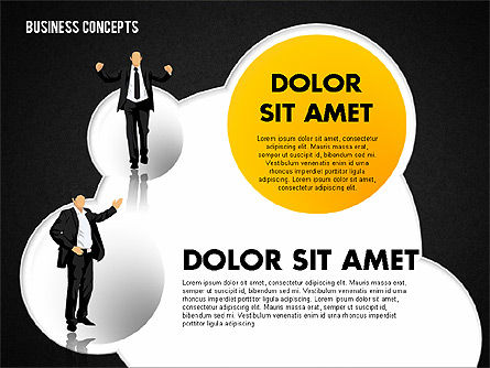 Illustrations commerciales avec des silhouettes, Diapositive 12, 01670, Modèles commerciaux — PoweredTemplate.com