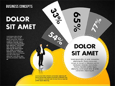 Illustrations commerciales avec des silhouettes, Diapositive 16, 01670, Modèles commerciaux — PoweredTemplate.com