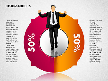 Business Illustrations with Silhouettes, Slide 6, 01670, Business Models — PoweredTemplate.com