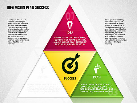Diagrama de planificación del éxito, Diapositiva 3, 01671, Diagramas de la etapa — PoweredTemplate.com