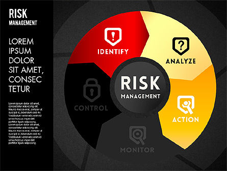 Diagram Roda Manajemen Risiko, Slide 11, 01672, Diagram Puzzle — PoweredTemplate.com