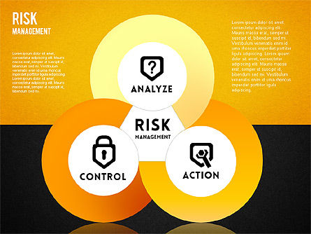 Risk Management Wheel Diagram, Slide 16, 01672, Puzzle Diagrams — PoweredTemplate.com