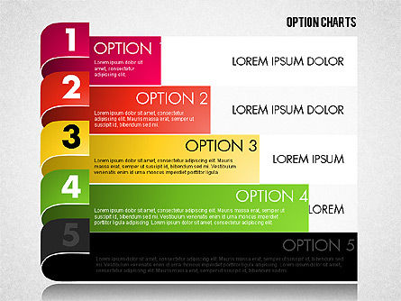 Stripe diagrama de opções, Deslizar 14, 01674, Diagramas de Etapas — PoweredTemplate.com