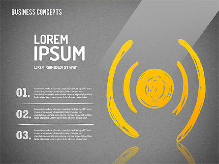 Formas de estilo dibujadas a mano, Diapositiva 11, 01679, Formas — PoweredTemplate.com