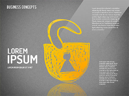 Formas de estilo dibujadas a mano, Diapositiva 12, 01679, Formas — PoweredTemplate.com