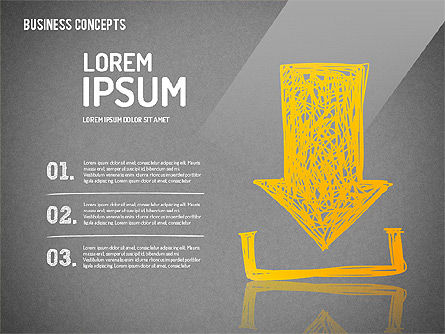Formas de estilo dibujadas a mano, Diapositiva 13, 01679, Formas — PoweredTemplate.com